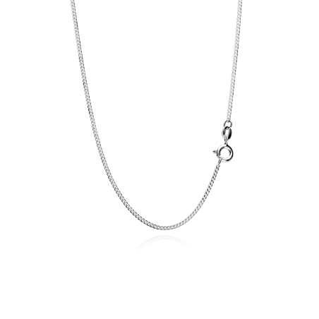 Cadena plata primera ley 40cm "Sakhmet"