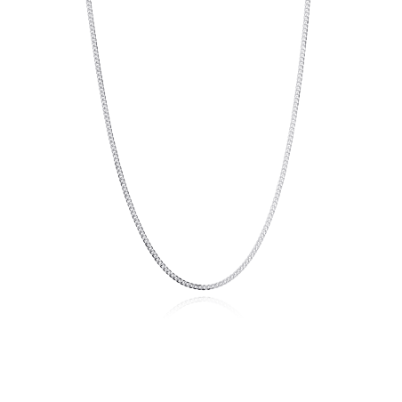 Cadena plata primera ley 40cm "Sakhmet"