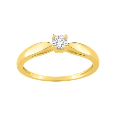 Solitario oro 9k diamante GH P2 modelo K042_9