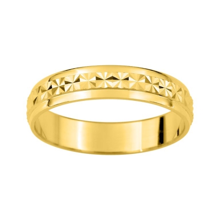 Alianza de boda fantasía oro amarillo 9k modelo 5140108