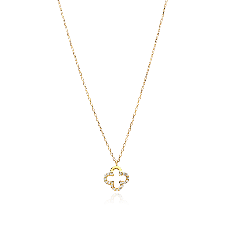 Gargantilla Oro 18k y circonitas "Klee"