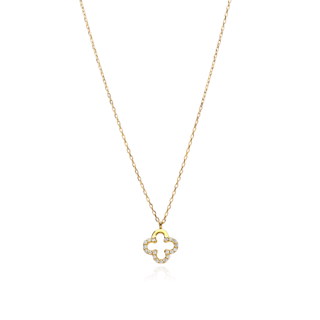 Gargantilla Oro 18k y circonitas "Klee"