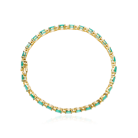 Pulsera Oro 18k Esmeraldas y Diamantes "Bleckede" Pulsera Oro 18k Esmeraldas y Diamantes "Bleckede"