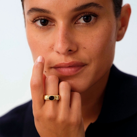 Anillo Agatha Paris Dorado Haussman 2280115-236-50