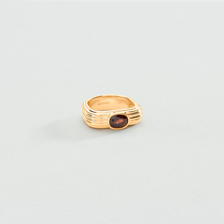 Anillo Agatha Paris Dorado Haussman 2280115-236-50
