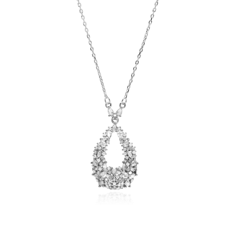 Gargantilla Plata primera ley y circonitas "Deluse"