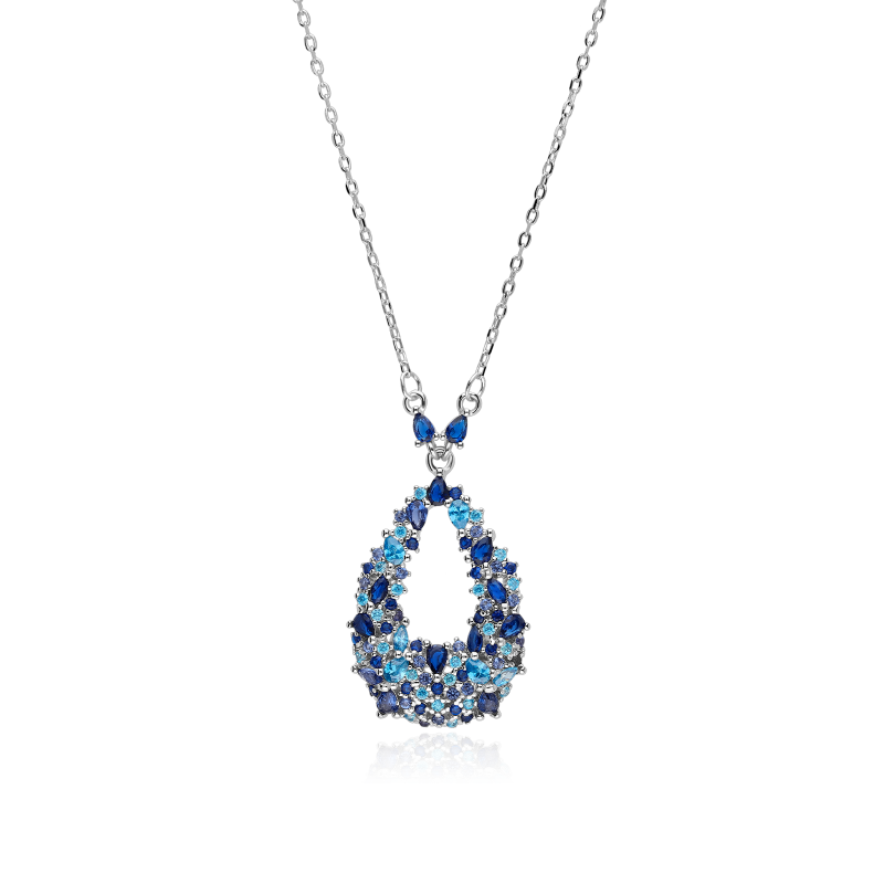 Gargantilla Plata primera ley y circonitas "Deluse"