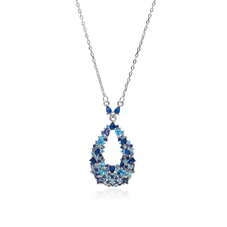 Gargantilla Plata primera ley y circonitas "Deluse"