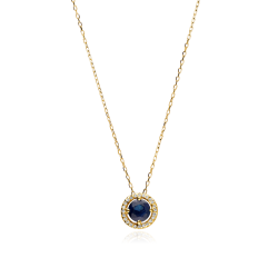 GARGANTILLA "COLOR LIFE" ORO 18K ZAFIRO Y CIRCONITAS