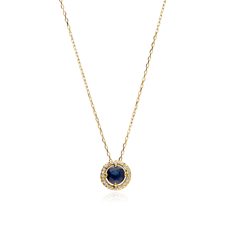 GARGANTILLA "COLOR LIFE" ORO 18K ZAFIRO Y CIRCONITAS