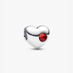 Charm Pandora Corazón Grabable Rojo 794161C01