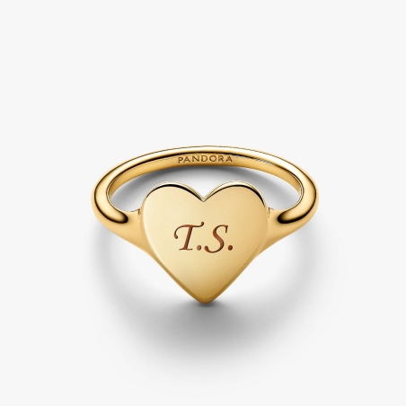 Anillo Pandora Corazón Grabable 163988c00
