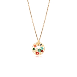 Collar Viceroy Kiss Flores Esmalte 75290C09019