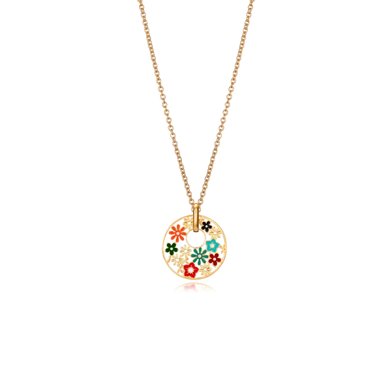 Collar Viceroy Kiss Flores Esmalte 75290C09019