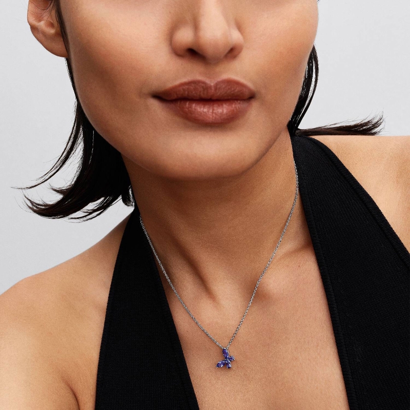 Collar Pandora mariposa azul 394232C01-45 - Joyerías Sánchez