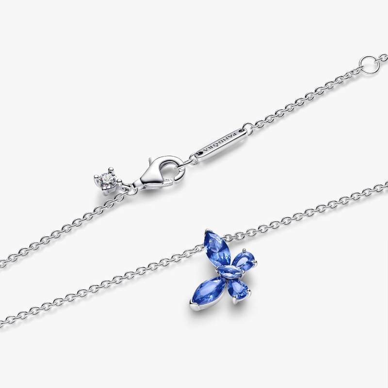 Collar Pandora mariposa azul 394232C01-45 - Joyerías Sánchez