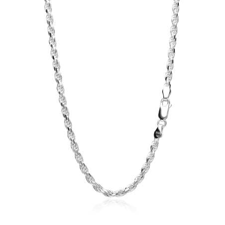 Cordón Salomónico Plata de ley 60 cm "Klus"