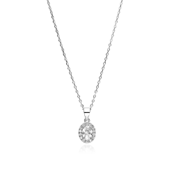 Gargantilla Plata ley y circonitas "Eyre"