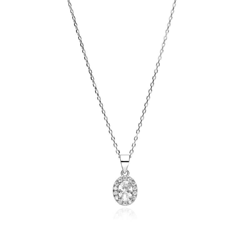 Gargantilla Plata ley y circonitas "Eyre"