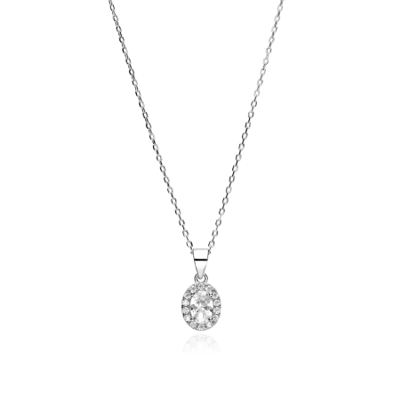 Gargantilla Plata ley y circonitas "Eyre"