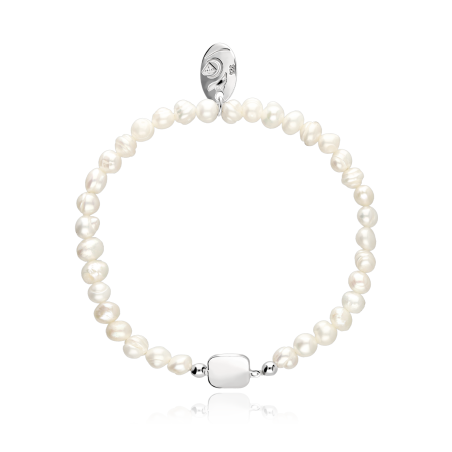 Pulsera "Silhouette" Plata de ley Cuadrado