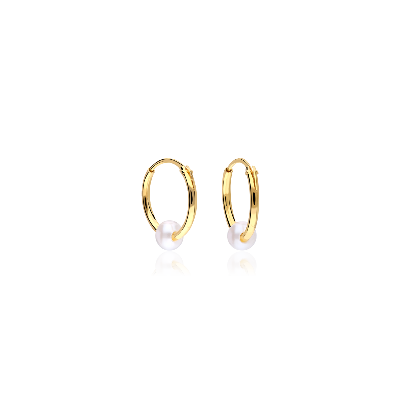 PENDIENTES ARO "BLEVIO" ORO 18K