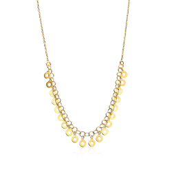 Gargantilla Plata Ley baño de Oro "Circles"