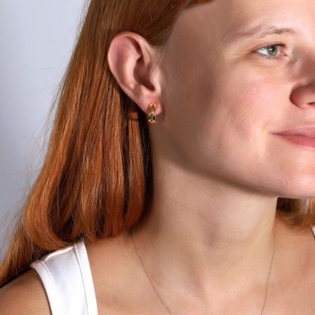 Pendientes Oro 18k "Tresla"