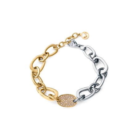 Pulsera Viceroy eslabones bicolor y Circonitas 75408P01012
