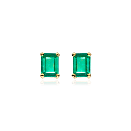 Pendientes Oro 18k y Esmeraldas "Santa Marta"
