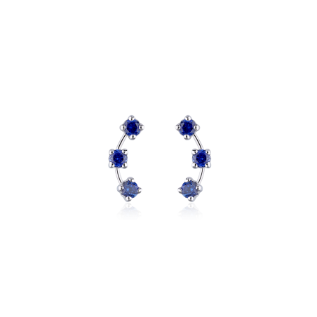 Pendientes Oro 18k y Zafiros "D'Asti"