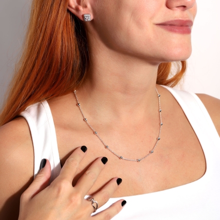 Cadena Plata de ley 45 cm "Strey"