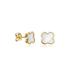 Pendientes Oro 18k y nácar natural "Create"