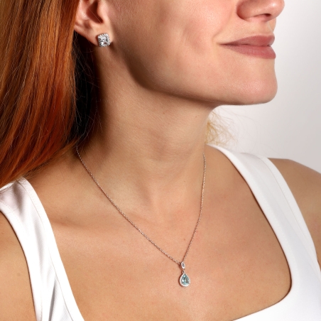 Gargantillas Plata primera ley y circonitas "Elegant"