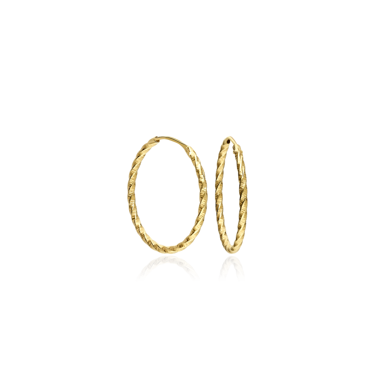 Pendientes Aro Oro 18k "Carlsbad" 18mm