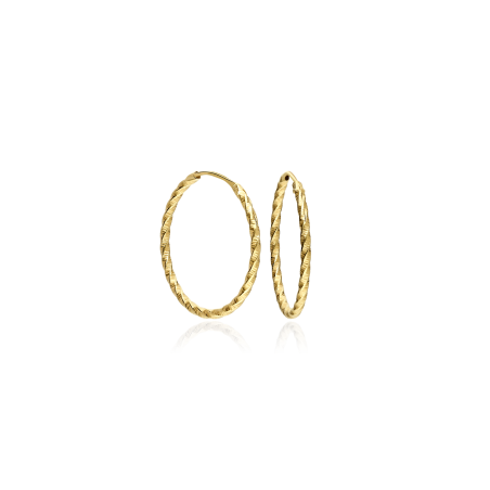 Pendientes Aro Oro 18k "Carlsbad" 18mm