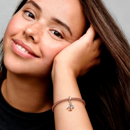 Charm Pandora colgante triple llave, candado y corazón 782506C01