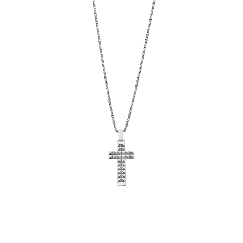 Collar Lotus Style acero hombre cruz LS2552-1/1