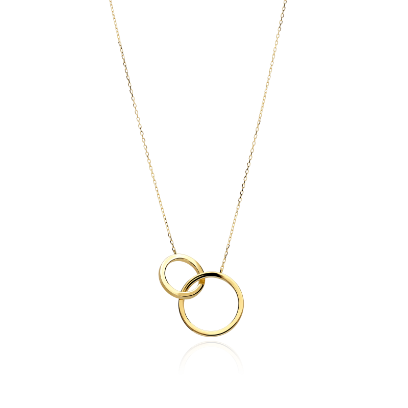 Gargantilla Oro 18k círculos enlazados "Linked"