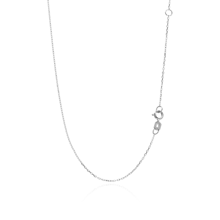 Gargantilla Oro blanco 18k y circonitas "Eclipse"