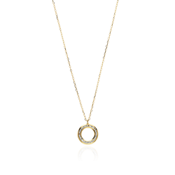Gargantilla Oro 18k y circonitas "Eclipse"
