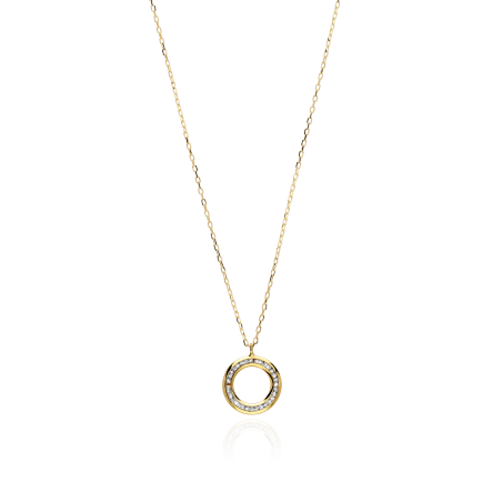 Gargantilla Oro 18k y circonitas "Eclipse"