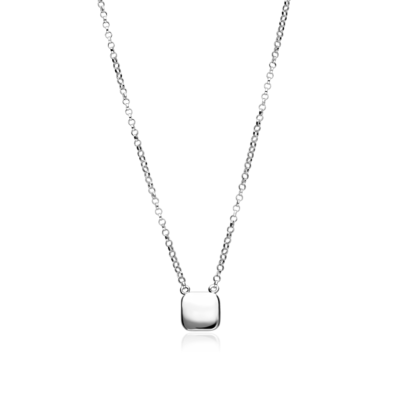 Gargantilla "Silhouette" Plata de ley Cuadrado