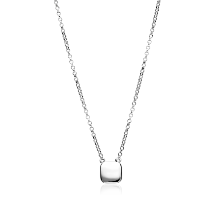 Gargantilla "Silhouette" Plata de ley Cuadrado