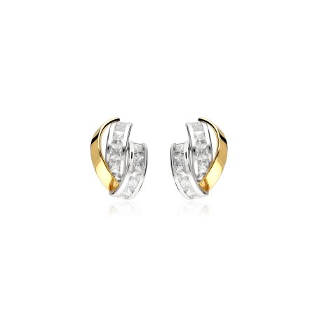 Pendientes Oro Bicolor 18k "Ifran"