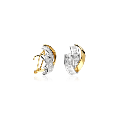 Pendientes Oro Bicolor 18k "Ifran"