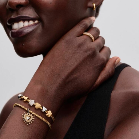 Charm Pandora Mini corazón textura 764000C00