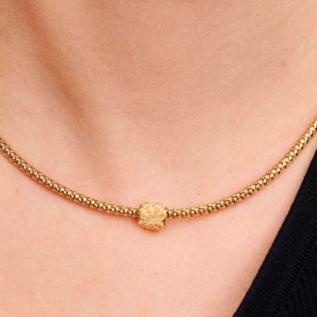 Charm Pandora Mini trébol textura 764047C00