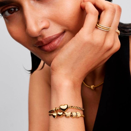 Charm Pandora Mini trébol textura 764047C00