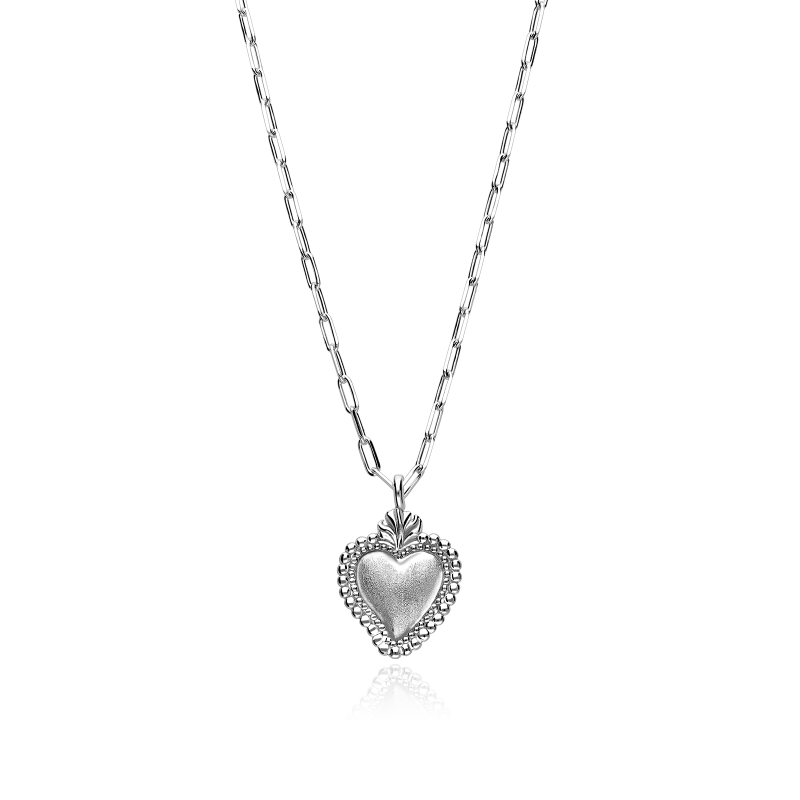 Gargantilla Plata primera ley "Sagrado corazón"